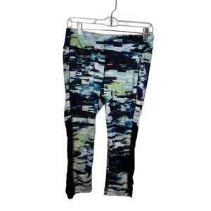 Avia Women’s Size M Yoga/Workout Leggings Capri Pants Blue Black Green